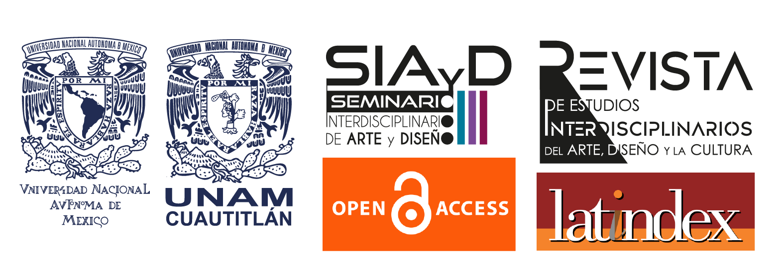 Logos UNAM, FESC, SIAyD, REIADyC, LATINDEX